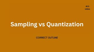 الفرق بين sampling vs quantization | DIP بالعربي