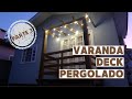 VARANDA de deck com pergolado - Farmhouse - CABAMENTO - PARTE 3