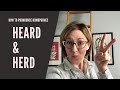 How to Pronounce HEARD & HERD- American English Homophone Pronunciation Lesson