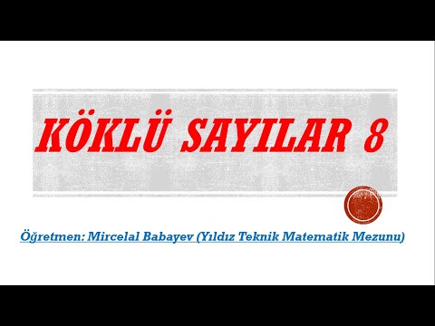 KÖKLÜ SAYILAR 8 #YÖS #Matematik #Fonksiyon #YOS #yos #yös #yossınav #yössınav #ygs #ygsmatematik