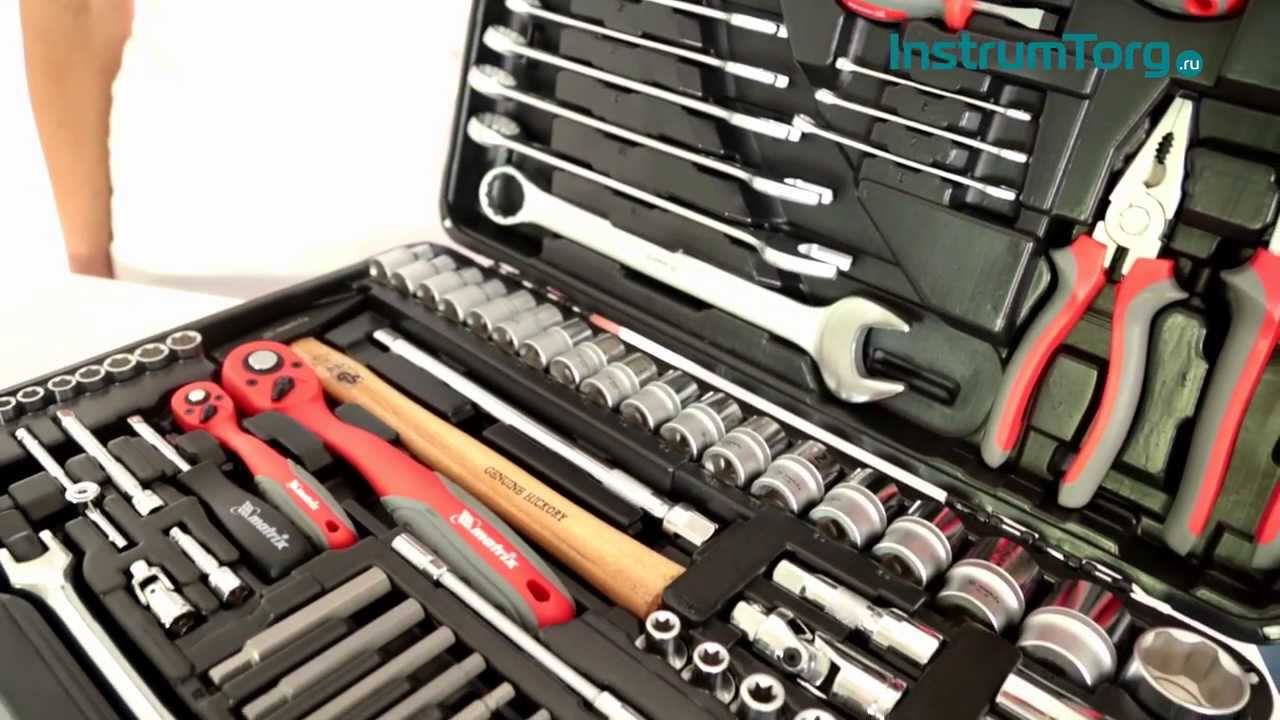 Tools day. Набор инструментов Матрикс 119 предметов. Набор инструментов Матрикс 216. Набор слесарно-монтажный, 12 пред.// Matrix. Набор инструментов Matrix 46.