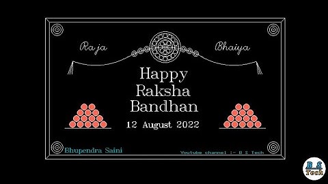 Happy RakshaBandhan 2022 Graphics programming in c++ language