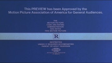 Warner Bros./MPAA Rating Card (R, 1974)