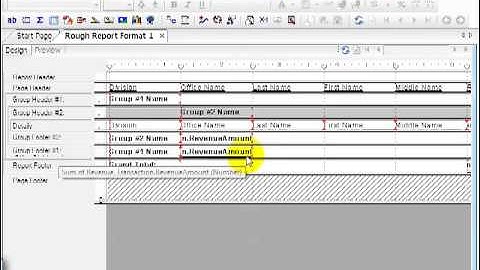 91 Crystal ReportsXI  Excel Export    Field Layout & Design