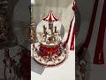 Raz 8" Animated Musical Carousel Water Globe Christmas Decoration 4671357
