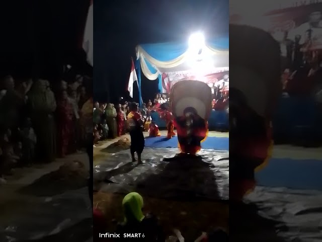 Reog Junior Gembong singo yudho milik mas andhika pratama di tanggap Pak Kades Nogosari class=