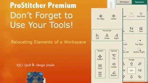 Pro-Stitcher Premium - Use Your Tools Align Reposition