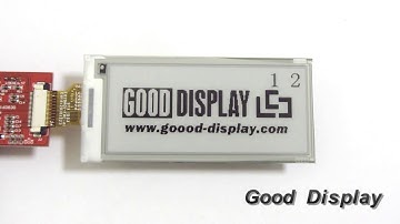 2.9 inch partial refresh/fast update/no flicker update E-paper display GDEH029A1 work show