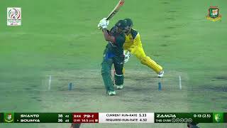 End Of A Fighting Innings Soumya Sarkar 42 47 Gave Bangladesh A Strong Platform