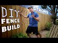 Build a solid wooden fence stronger than building with fence panels