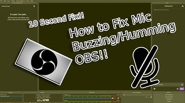 HOW to FIX MIC BUZZING/HUMMING OBS STUDIOS!!  Easy 10 SECOND FIX!!