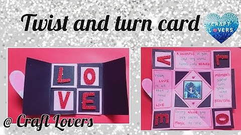 😍Easy and amazing TWIST AND TURN CARD😍  /  Square folding card /😍 Scrapbook page tutorial💙