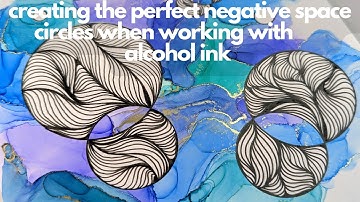 Creating The Perfect Negative Space Circles When  Working With Alcohol Inks!