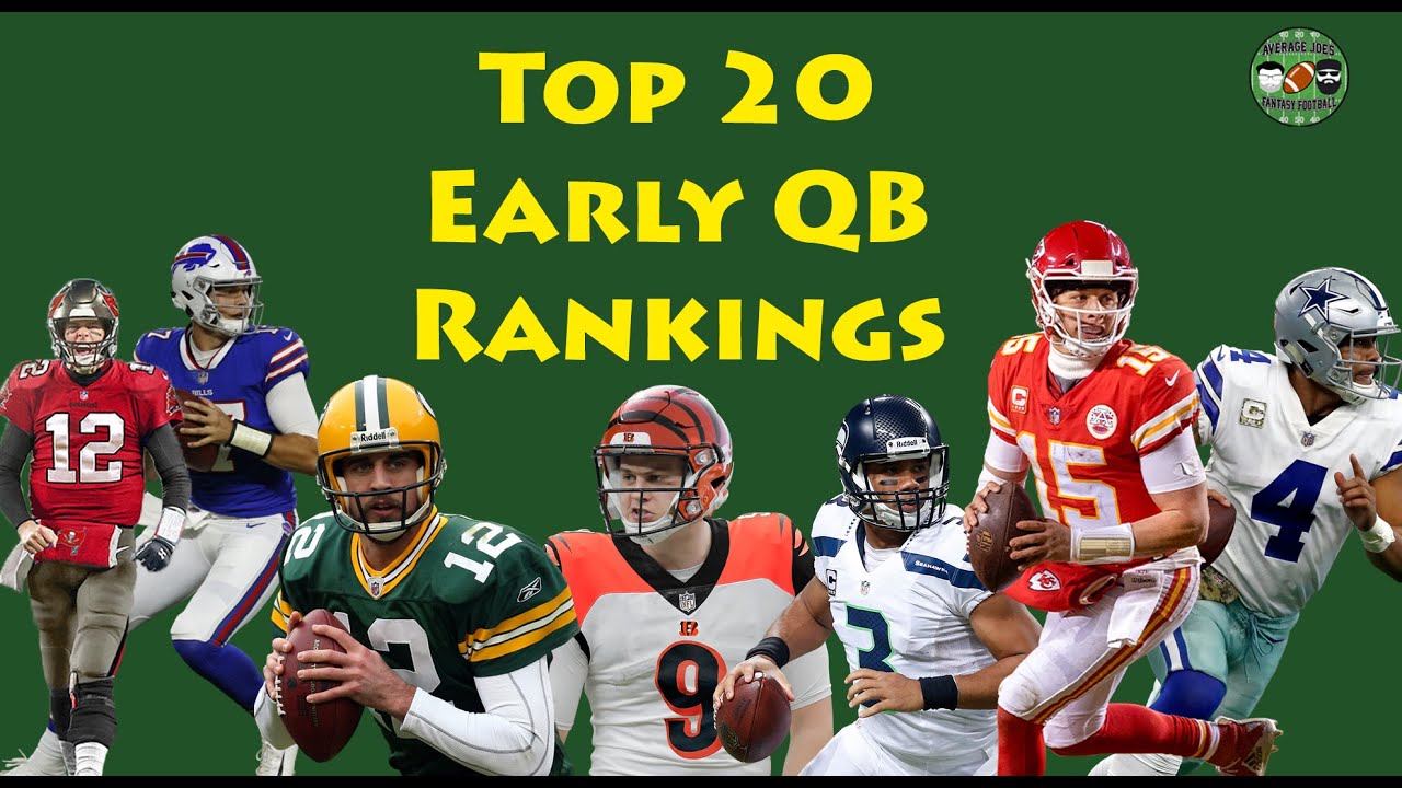 Early Top 20 QB Ranking 2021 YouTube Early Top 20 QB Ranking 2021 YouTube