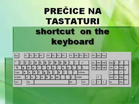 Video: Kako Onemogućiti Prečice Na Tastaturi