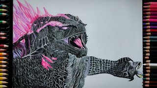 Drawing Godzilla (Godzilla x Kong: the new Empire) | Neetubamniyaart  Part-2