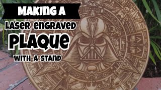 Laser engrave a plaque sign With the k40 - STAR WARS