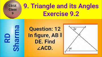 In figure, AB ∥ DE. Find ∠ACD.
