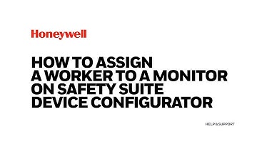 How to assign a worker to a monitor on Safety Suite Device Configurator?