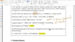 Power Systems - Chapter 6 - Efficiency and Heating of Machines