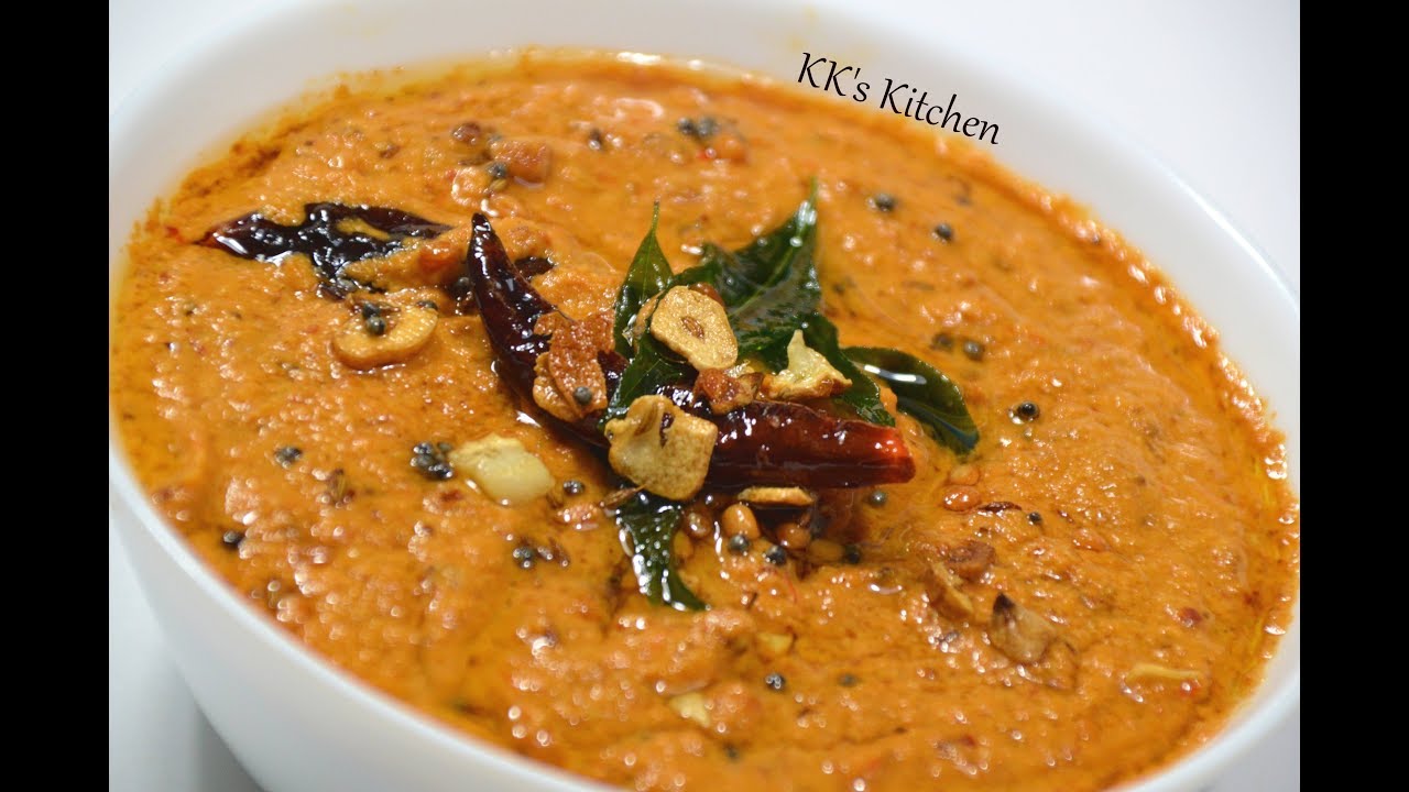Tomato Peanut Chutney I Tomato Palli Pachadi Quick Chutney Recipe For