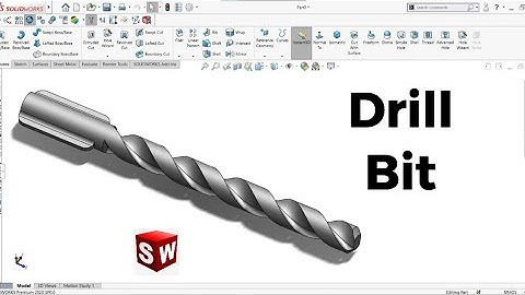 Solidworks Tutorial for Beginners : Part 20 | Drill Bit | Cad Cam Design Tutorials