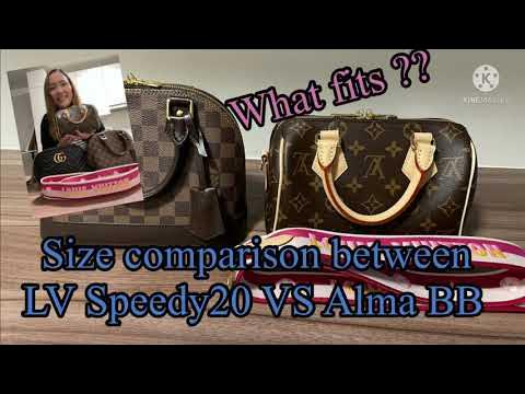 Louis Vuitton Speedy 20 VS Speedyb 25 VS Alma bb Comparison Review