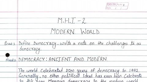 MHI 02 Solved Assignment 2022-23| MHI 02 Solved Handwritten Assignment 2022-23| MHI 02 | IGNOU