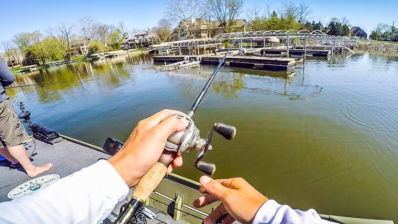I Did NOT Want To Catch This On A Tough Day Fishing || 50 State Fishing Tour (Geist Reservoir IN