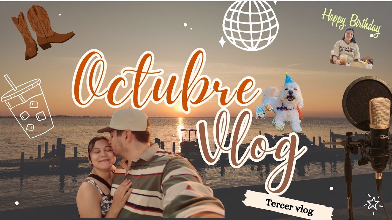 VLOG #3 OCTUBRE: Día en el estudio, otoño en la playa,  cumpleaños de mi hermana 🍂🌊.