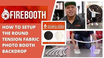 How to Setup the Round Tension Fabric Photo Booth Backdrop