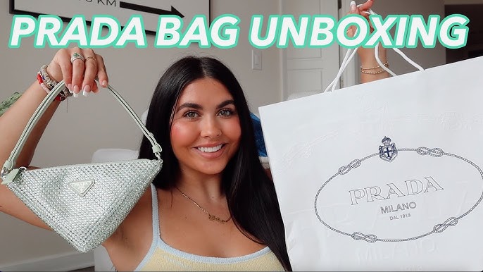 PRADA Triangle Crystal Bag: Unboxing, First Impressions, Review, What Fits  and Mod Shots 