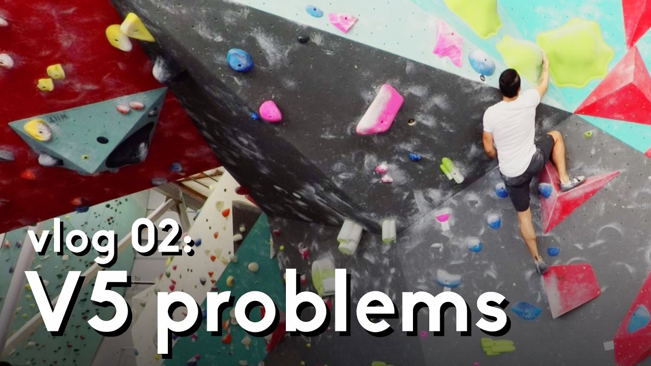 Bouldering progress on a blue V5 problem vlog 02 YouTube