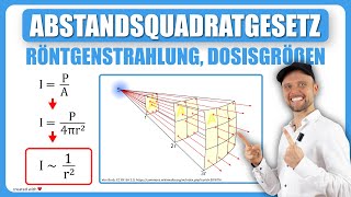 Abstandsquadratgesetz - Röntgenstrahlung, Dosisgrößen (+ Physikum⚕️ Altfrage)
