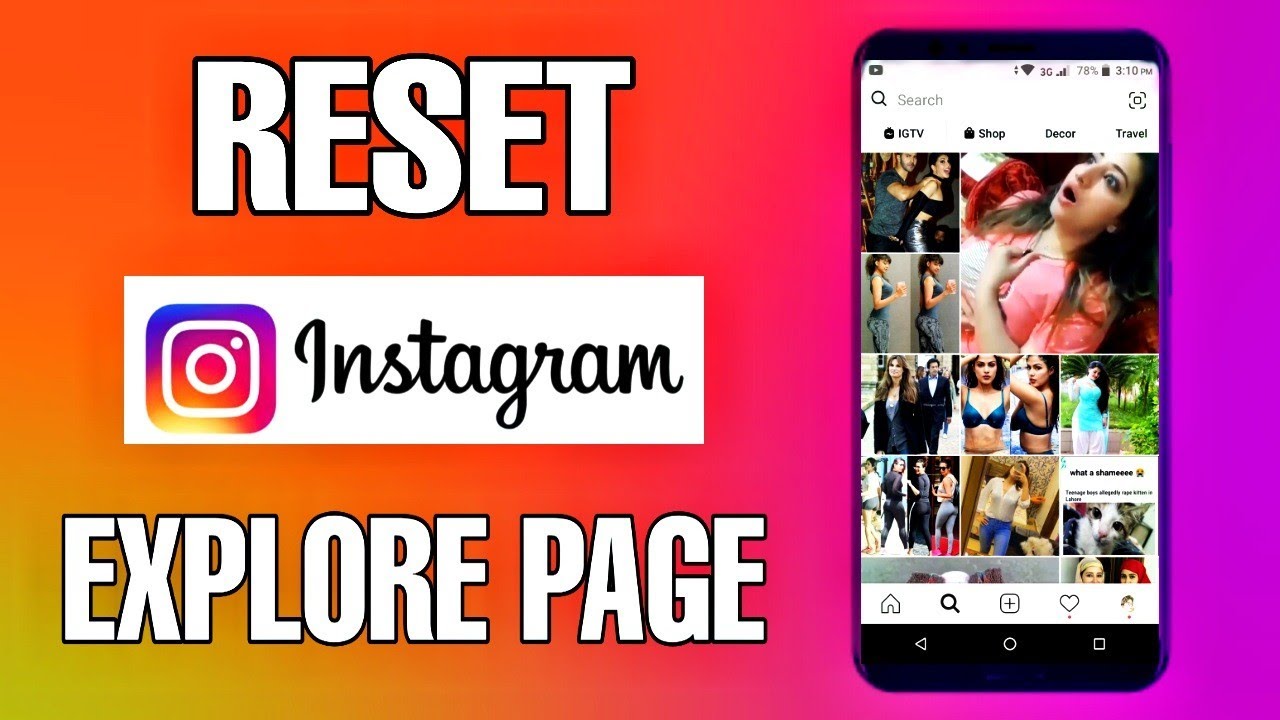 How To Reset Your Instagram Explore Page In 2020 | instagram explore