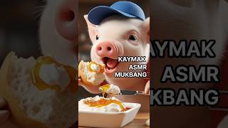 Turkish KAYMAK 카이막 Türk Kaymağ Mukbang ASMR! 터키아이스크림 먹방 shorts #먹방 #cuteanimals #food  #funny