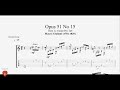 Opus 51 no 15 by mauro giuliani  guitar pro tab