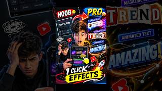 Noob To Pro Editing 😱 | 1 Click Text Effects Website 🔥 | Motion Lab Tutorial #shorts