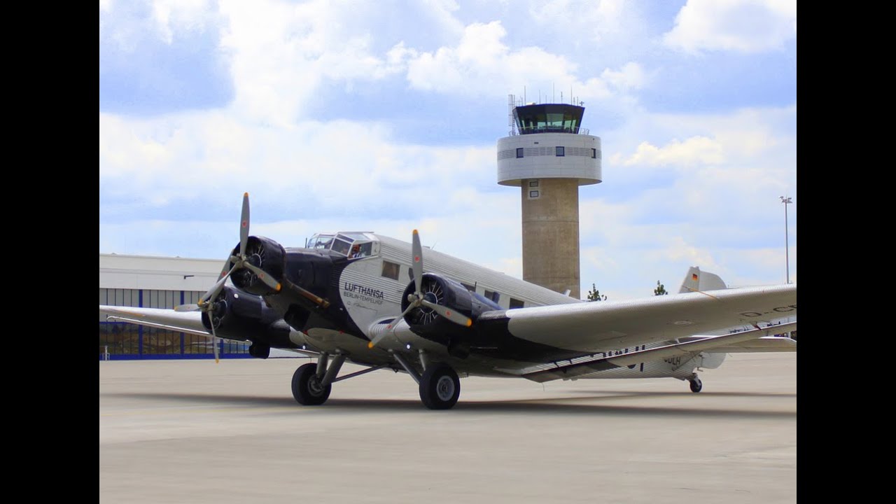 Rundflug mit historischer Tante JU in Calden YouTube Rundflug mit historischer Tante JU in Calden YouTube