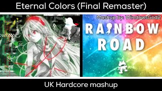 Eternal Colors (Final Remaster) - UK Hardcore mashup | By WindowsGod2
Heres the Final revision of Neverending Rainbows (now Eternal Colors)! I hope you enjoy it!
First remaster: https://www.youtube.com/watch?v=Ud-xxIrZel4&t=1008
Original mashup: https://www.youtube.com/watch?v=jVtIZKheTOk&t=1019
...:..:.: Songs used :.:..:...
Kobaryo - Eternal Ending
- https://www.youtube.com/watch?v=Q1X2kBx9Xdg
Nanobii - Rainbow Road
- https://www.youtube.com/watch?v=a0Aauep0VWs
...:..:.: Mashup info :.:..:...
Key: A Major
Tempo: 185
Genre: UK Hardcore
File format: mp3
Length: 4:05.189
...:..:.: My Social Links :.:..:...
My Bandcamps!
- https://windowsgod2.bandcamp.com/releases
- https://electroniccollabmusic.bandcamp.com/releases
My Discords!
- https://discord.gg/chkPkB5
My Newgrounds!
- https://windowsgod2.newgrounds.com/
My Soundcloud!
- https://www.soundcloud.com/user-41010340 Eternal Colors (Final Remaster) - UK Hardcore mashup | By WindowsGod2