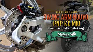 Insane!! Yamaha Mio Gets a Yamaha Nouvo Z Swing Arm Swap plus Disc Brakes