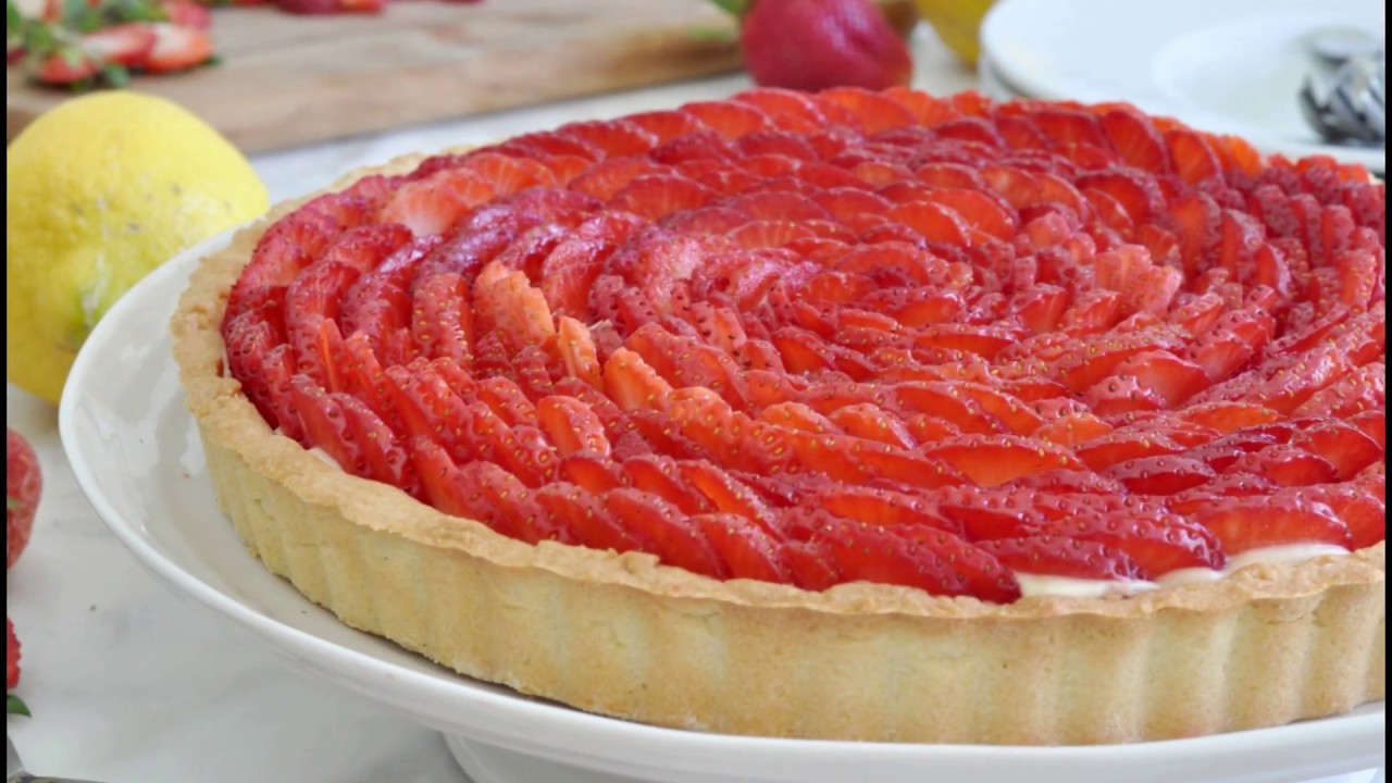 Picture-Perfect Strawberry Rose Tart by Cooking with Manuela