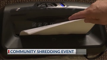 Community shredding event