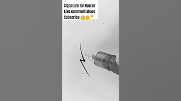 signature for nusrat #signature #vairalshort #namedesign