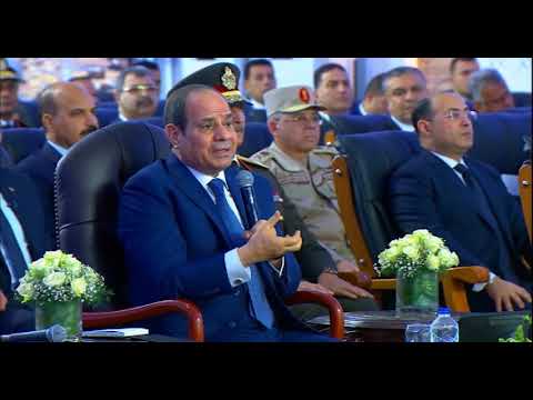 الرئيس السيسي سكان مصر متجمعين على 60 ألف كيلو وهي مساحة سيناء كاملة