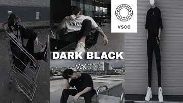 Dark Black filter | VSCO editing.