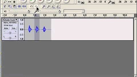 Audacity - the editing toolbar