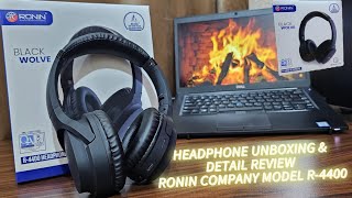 HEADPHONE UNBOXING & DETAIL REVIEW RONIN R-4400 |#unboxing |#review |#techreview |#like #subscribe