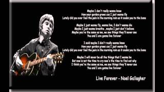 Noel Gallagher Live Forever (acoustic)