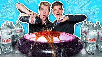 WUBBLE BUBBLE vs DIET COKE MENTOS EXPERIMENT!